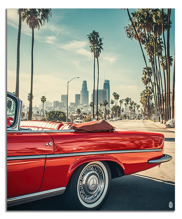 Paseo retro en Los Ángeles