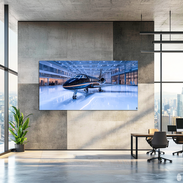 Elegancia en el hangar