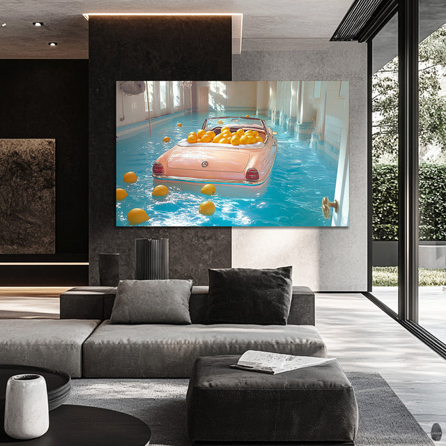 Fiesta retro en la piscina