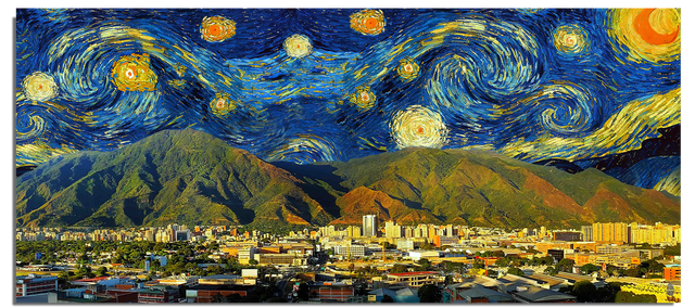 Noche estrellada en Caracas