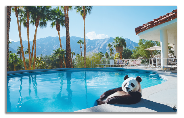 Poolside Panda